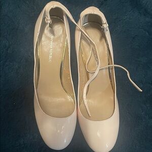 Banana Republic Pale Blush Patent Ankle-Strap Pumps